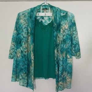 Lace Jacket w/matching camisole